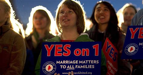 Voters Ok Gay Marriage In Maine Maryland Los Angeles Times