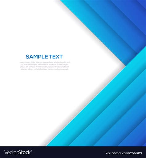 Abstract Blue Business Background Template Vector Image