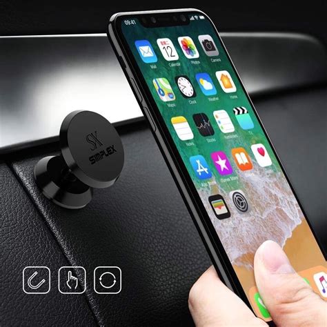Simplex Car Phone Holder Universal Magnetic Car Phone Mount Gps