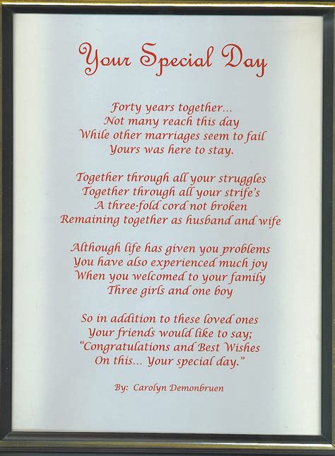 Th Wedding Anniversary Verses For Mum And Dad Wedding Poin