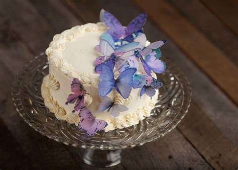 Purple Butterfly Cake Butterfly Birthday Cakes Pretty Birthday Cakes