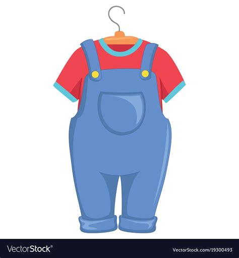 Kids Clothes Vector Image On Vectorstock Clothes Kids Outfits