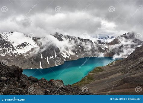 Ala Kul Lake In Kyrgyzstan Stock Photo Image Of Freedom 153743100