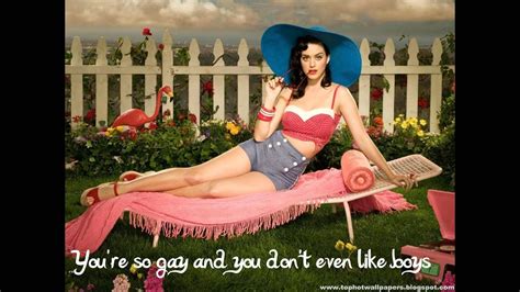 Katy Perry Ur So Gay With Lyrics Hd Youtube