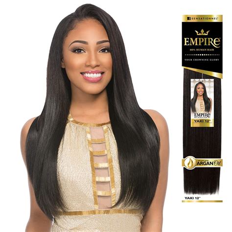 Sensationnel Empire Yaki Weave Hair Virgin Human Hair Extensions Yaki