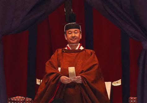 Japanese Emperor Naruhito Enthroned In Elaborate Brief Ceremony The