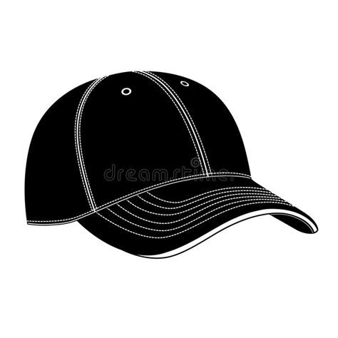 Baseball Cap Stock Vector Illustration Of Black Textile 78060614