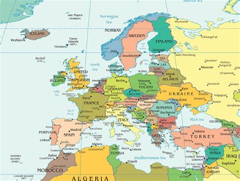 Certaines distances ne peuvent pas être parcourues à vélo. Cartes de l'Europe - Carte-monde.org
