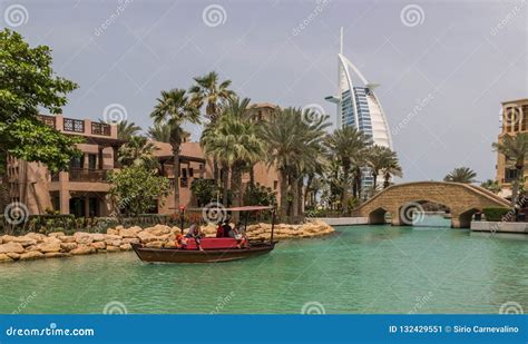 The Arabian Architecture Of Souk Madinat Dubai Editorial Photo Image
