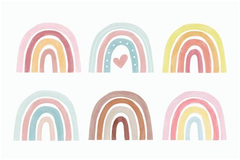 Watercolor Rainbow Vector Art Icons And Graphics For Free Download