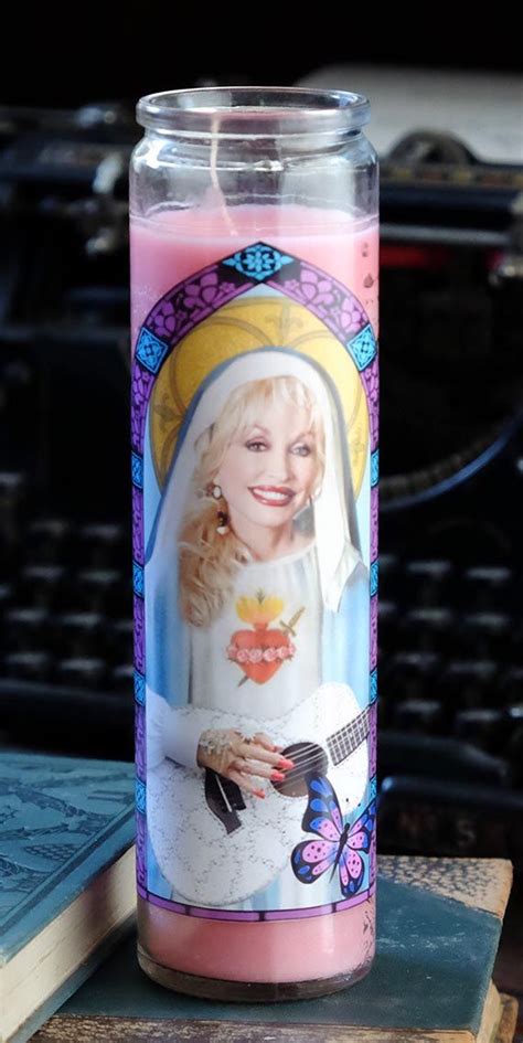 Cute gift for dolly parton fans, country music lovers, and cat lovers. Saint Dolly Prayer Candle | Candle packaging, Etsy ...