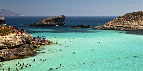 Comino Island In Malta Has A Blue Lagoon And Its Kind Of