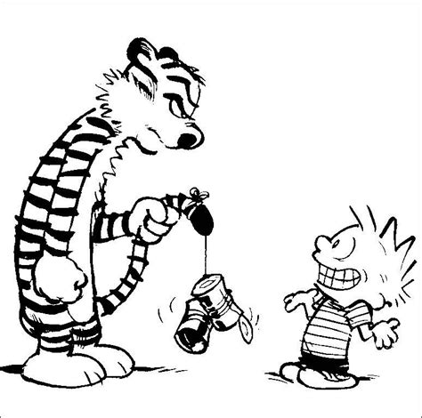 Who Me Calvin And Hobbes Calvin And Hobbes Comics Coloring Pages