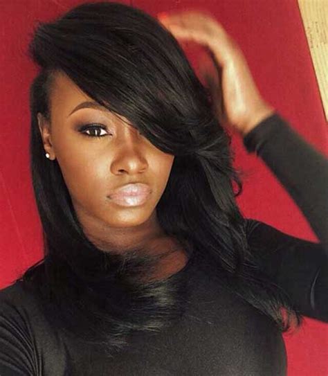 Dark reddish jumbo hybrid style. 20+ Pretty Black Girls with Long Hair | Hairstyles and ...