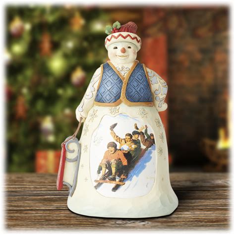 Morningsave Jim Shore Heartwood Creek Snowman With Sled