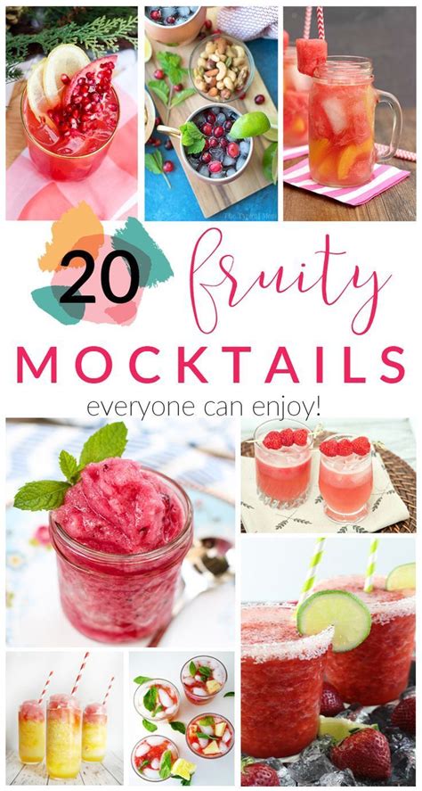 20 Fruity Mocktails Everyone Can Enjoy Fruity Drinks Mocktails