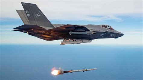 Navys First Operational F 35c Squadron Fires Missiles As It Preps For