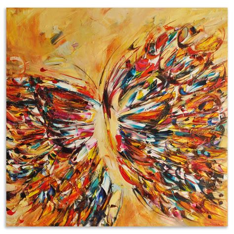 Victoria Horkan Butterfly Series 8 Oil On Canvas Butterfly Painting