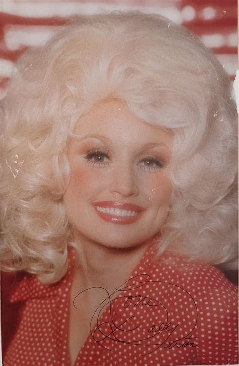 Lot Dolly Parton Facsimile Signed Photo