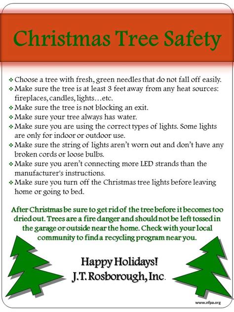 Holiday Safety Tips Jt Rosborough