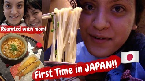 Trying Japanese Noodles In Japan For The First Time Vlog Youtube