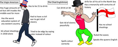 the virgin american vs the chad english man r virginvschad