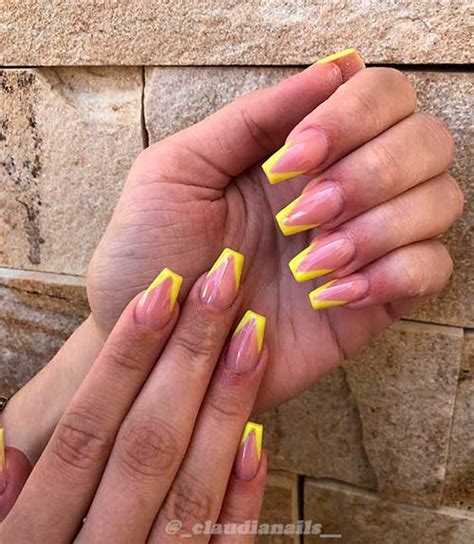 46 Stunning V French Tip Nails For 2023 Cute Manicure