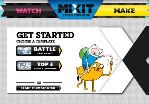 Make your own games to share with friends. Cartoon Network MiXiT Video Creator | Funny Garbage