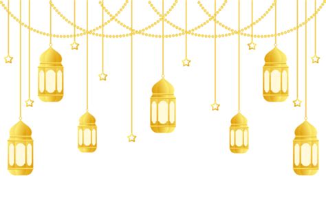 Linterna De Decoración Islámica Con Color Dorado Vector Png Linterna