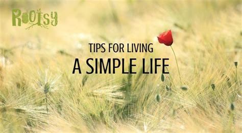 Tips For Living A Simple Life Rootsy Network