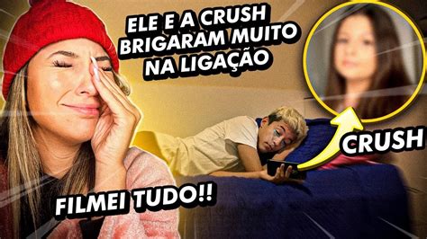 Flagrei Meu IrmÃo E A Crush Brigando Por LigaÇÃo Fim De Caella Youtube