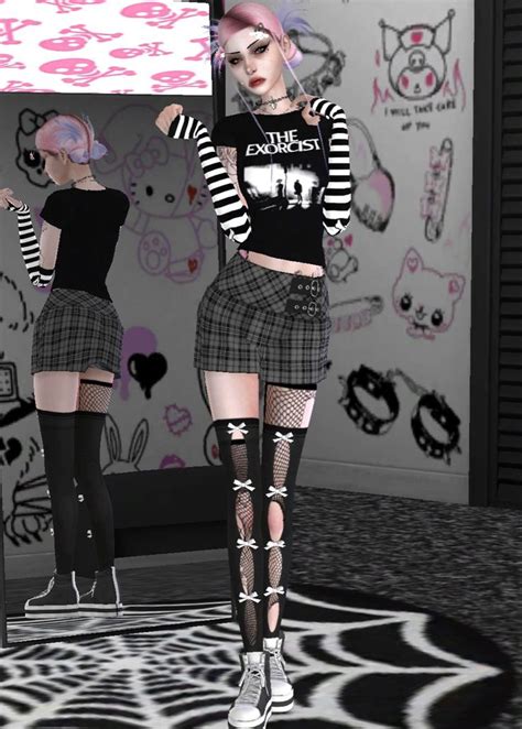 Sims 4 Cc Emo Goth Alternative Scene Mallgoth Sims4 Clothes Emo