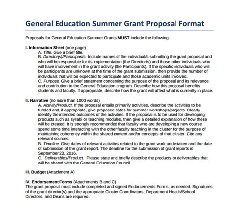 Free 20 Sample Grant Proposal Templates In Pdf Ms Word Pages