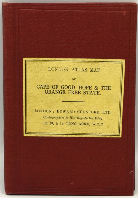 London Atlas Map Of Cape Of Good Hope And The Orange Free State