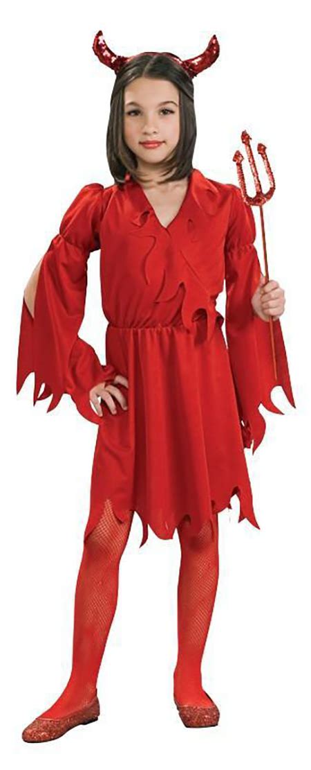 Teufel Kinder Kostüm Devil Rot Flammen Partych