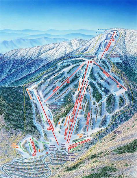 Waterville Valley Ski Resort Trail Map New Hampshire Ski