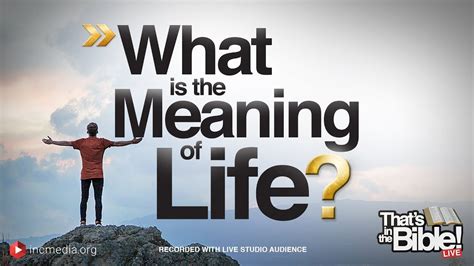What Is The Meaning Of Life Sosmakers