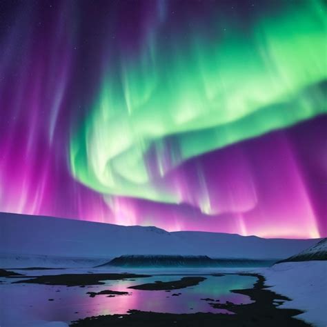 Premium Photo Aurora Borealis In Iceland Northern Lights In Iceland