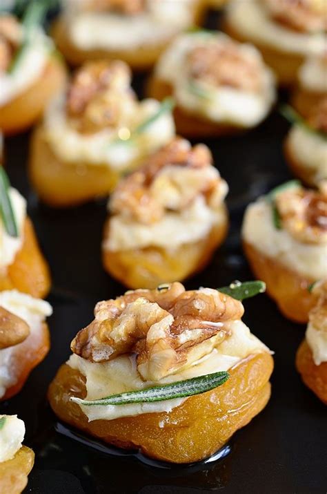 Dried Apricot Blue Cheese Canapes With Walnuts Recipe