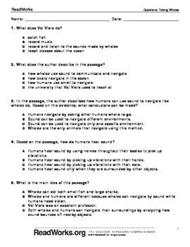 Search for another form here. Readworks Answers Pdf : Reading Comprehension Passages ...