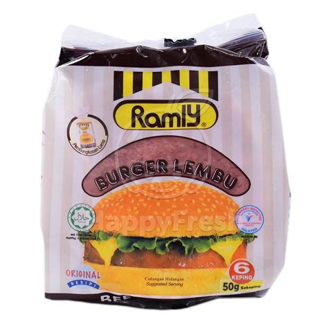 Burger ramly merupakan produk bumiputera milik ramly bin mokni yang telah menjadi salah satu makanan segera yang popular di malaysia. Harga Daging Burger Ramly 70g