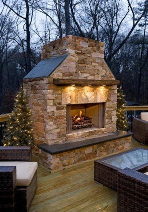 Snuggle Up To Your Dream Fireplace 36 Photos Dream Fireplace Outside
