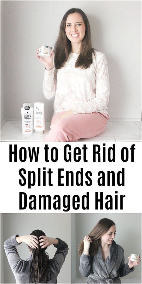 How To Get Rid Of Split Ends And Damaged Hair Damaged Hair Get Rid