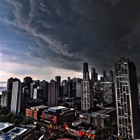 Storm Clouds Over Chicago Ipad Wallpapers Free Download