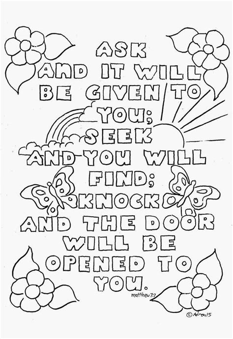 Free Printable Bible Coloring Pages With Scriptures Free Printable