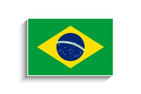 flat rectangle brazil flag icon 34749742 vector art at vecteezy