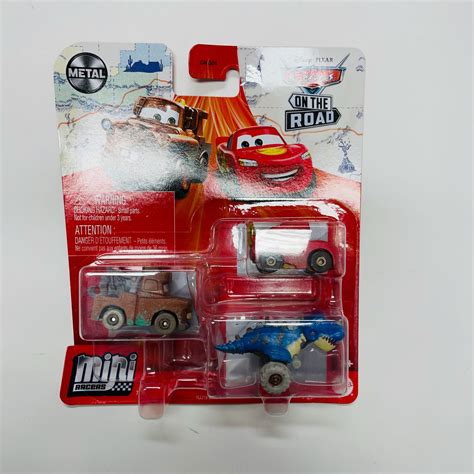 Disney Pixar Cars Mini Racers 3 Pack Road Trip Park