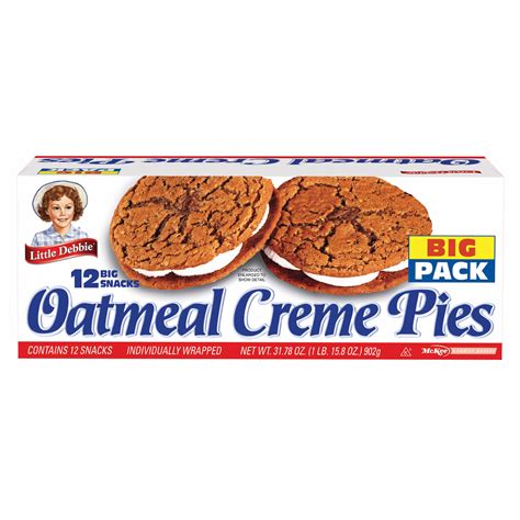 little debbie oatmeal creme pies 12 pk 31 78 oz oatmeal creme pie soft