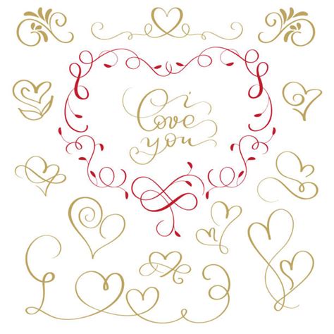 Heart Scroll Illustrations Royalty Free Vector Graphics And Clip Art