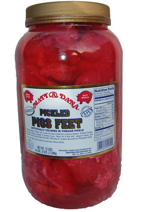 Spicy Pickled Pigs Feet Gallon